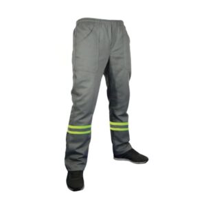 Calça Brim com Faixa Refletiva